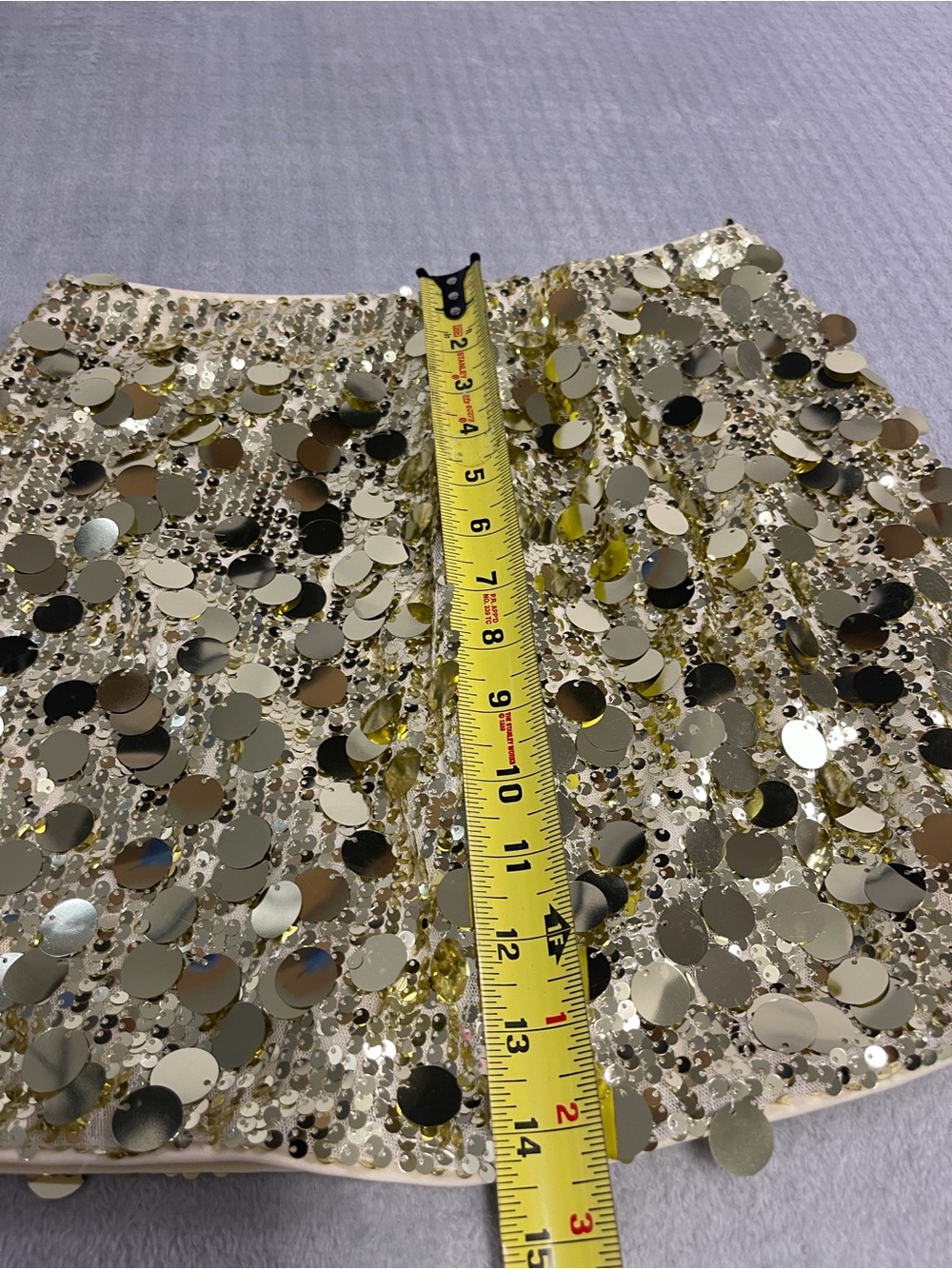 CIDER Gold Sequin Disco Party Mini Skirt Size Small - Picture 6 of 10